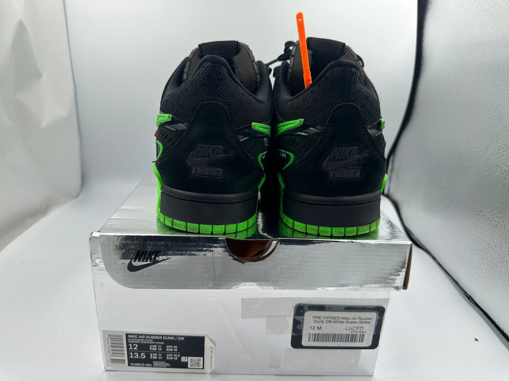 PRE OWNED Nike Air Rubber Dunk Off-White Green Strike
