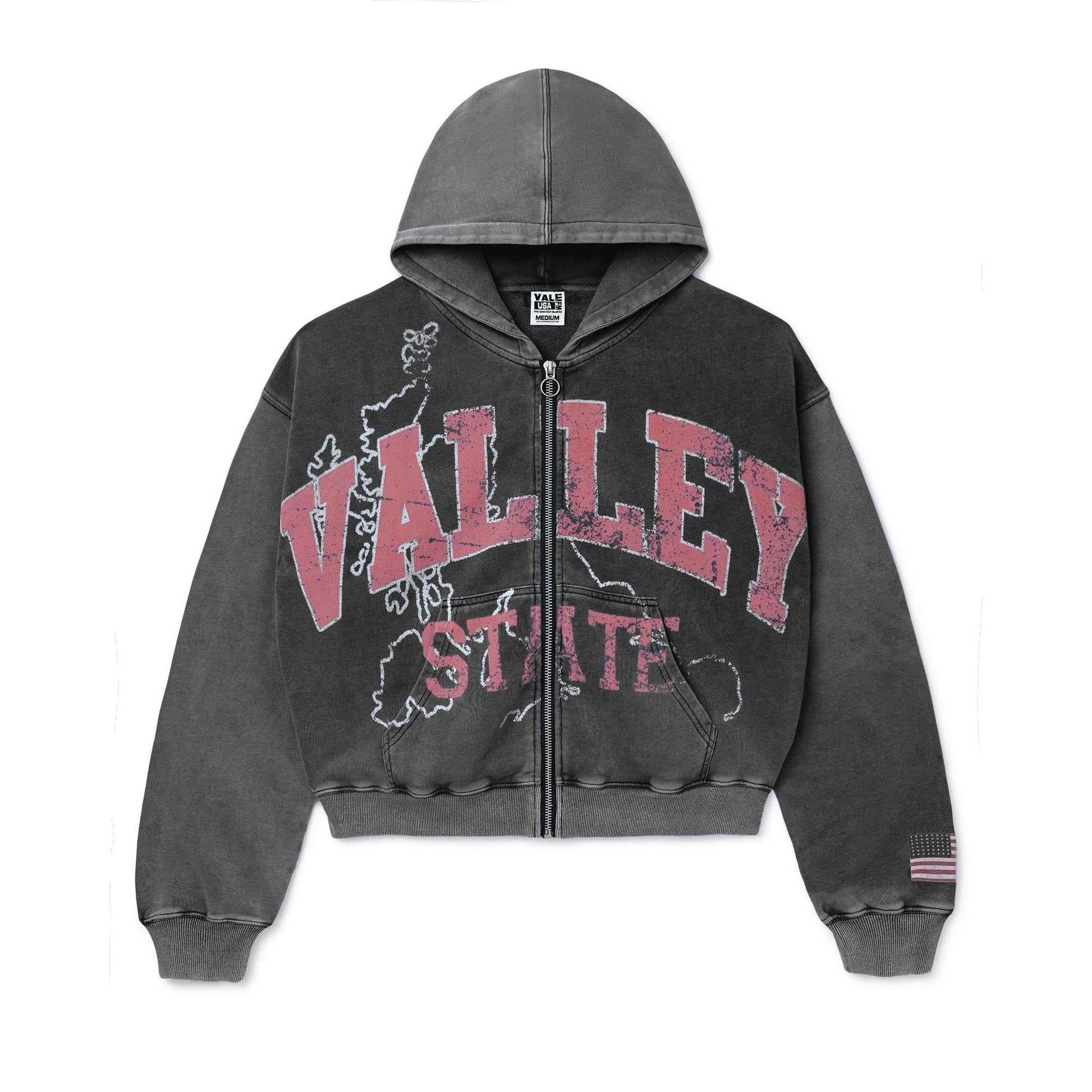 Vale Forever X Alumni Zip Up Hoodie