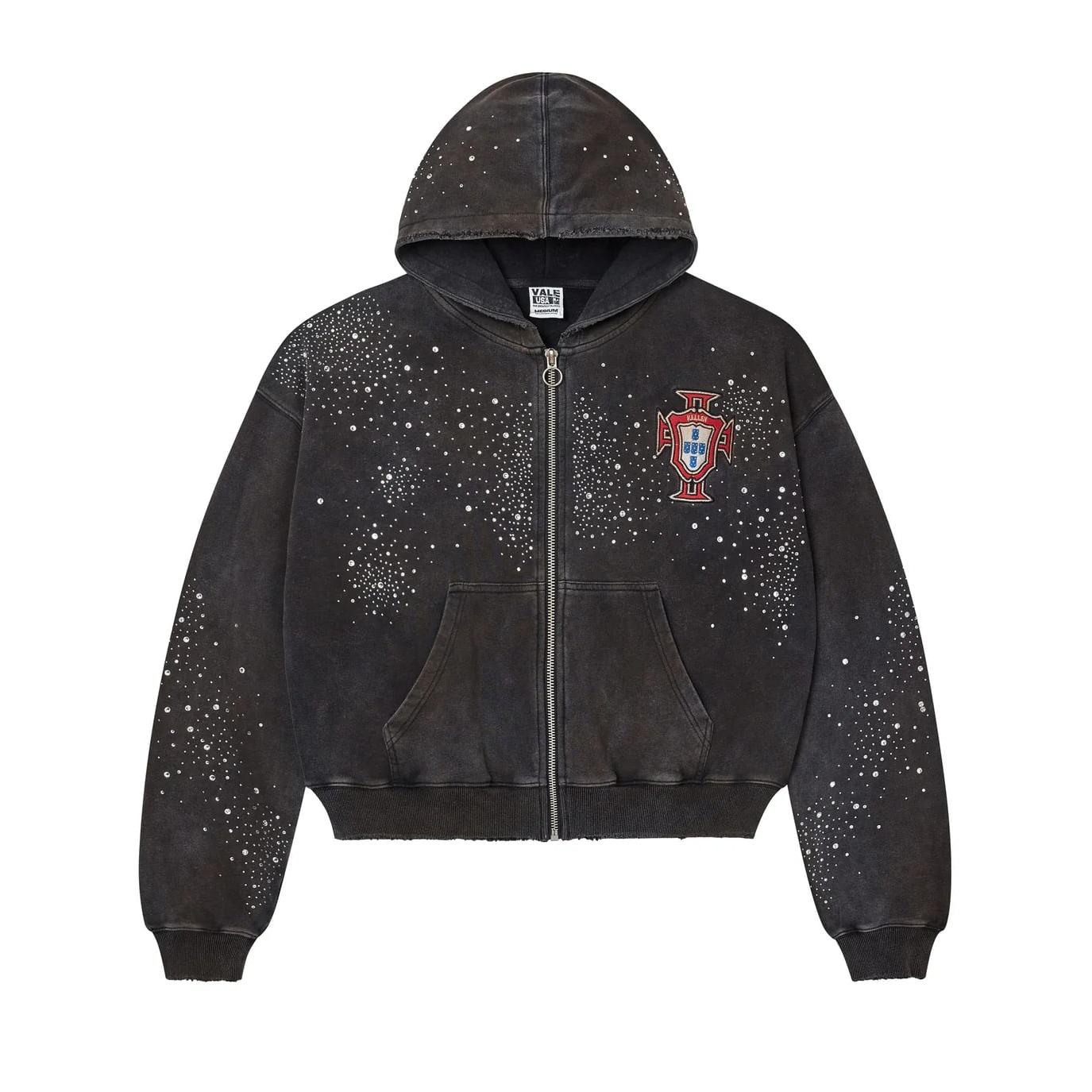 Vale Forever PLUTO CLUSTERED ZIP UP BLACK