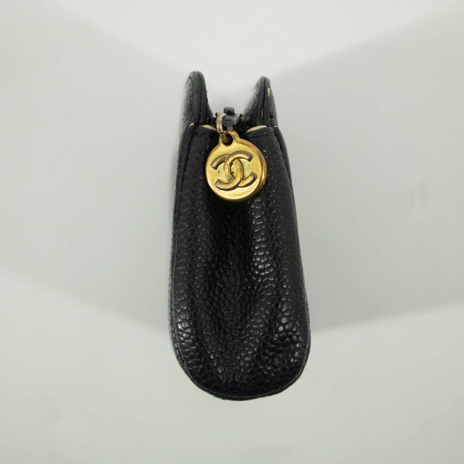 Chanel Coco Caviar Skin Black Mockup Pouch #2527