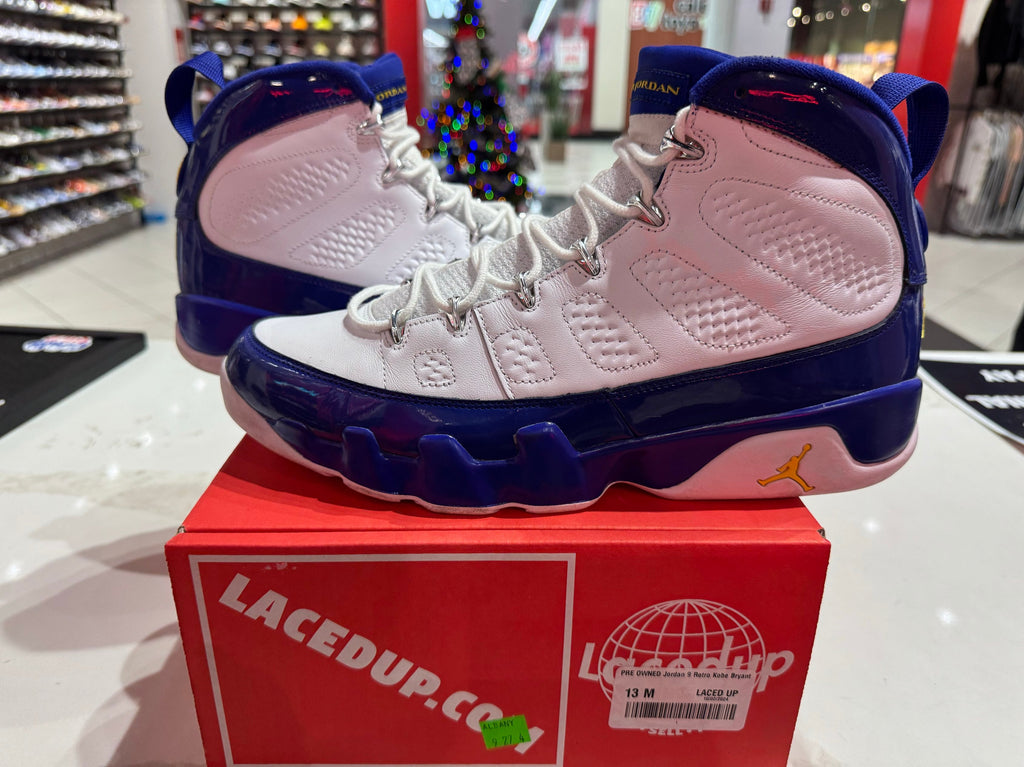 PRE OWNED Jordan 9 Retro Kobe Bryant PE