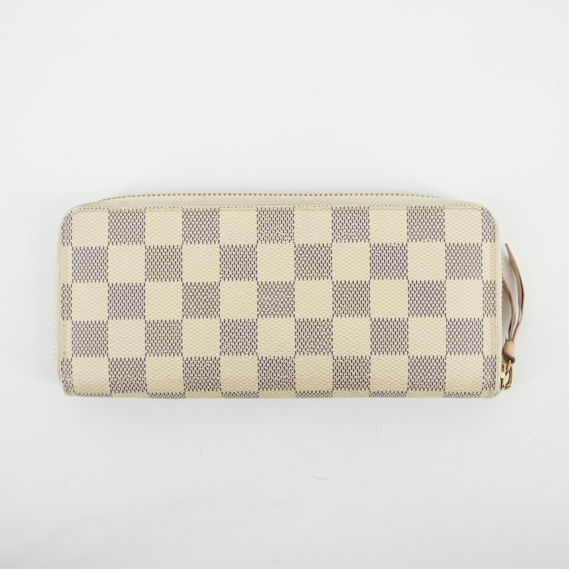 Louis Vuitton Damier Azur Portefeuille Clemence Round Zipper Long Wallet #2642