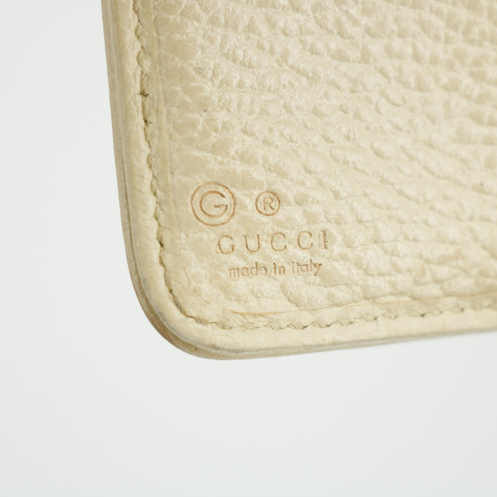 Gucci Brown GG Canvas Double Hook Compact Wallet  #2644