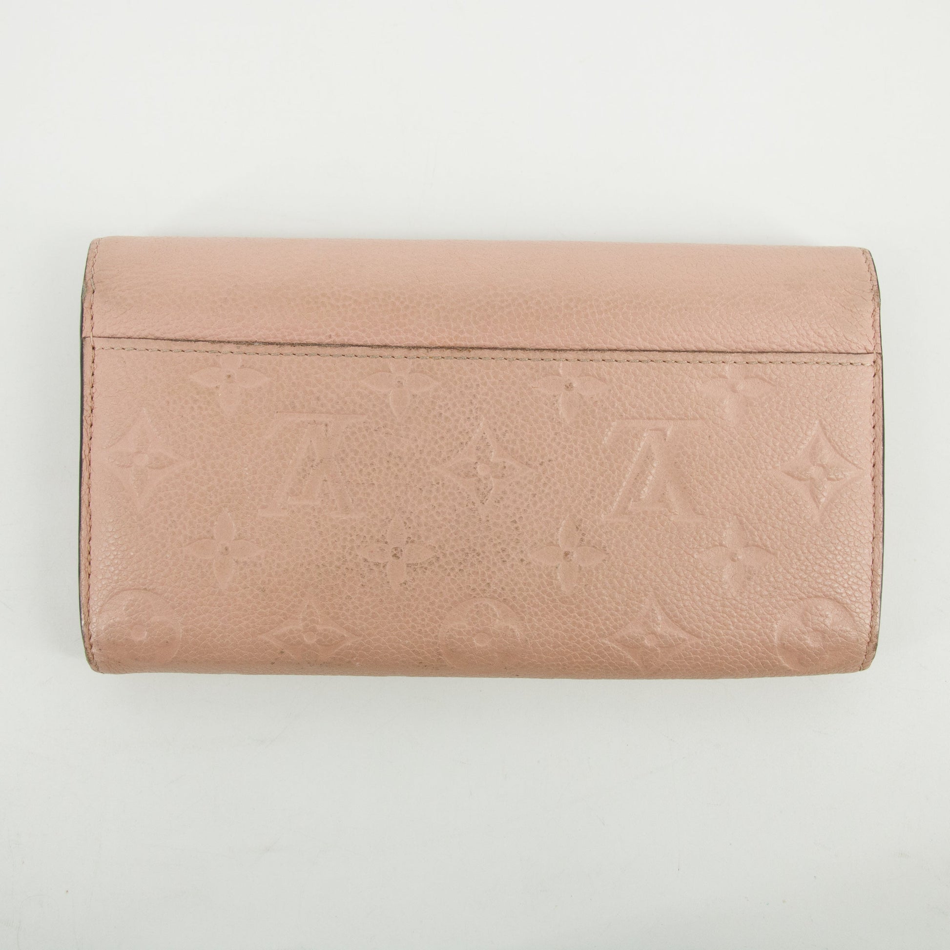 Louis Vuitton Pink Monogram Empreinte Portefeuille Sarah Wallet  #2650