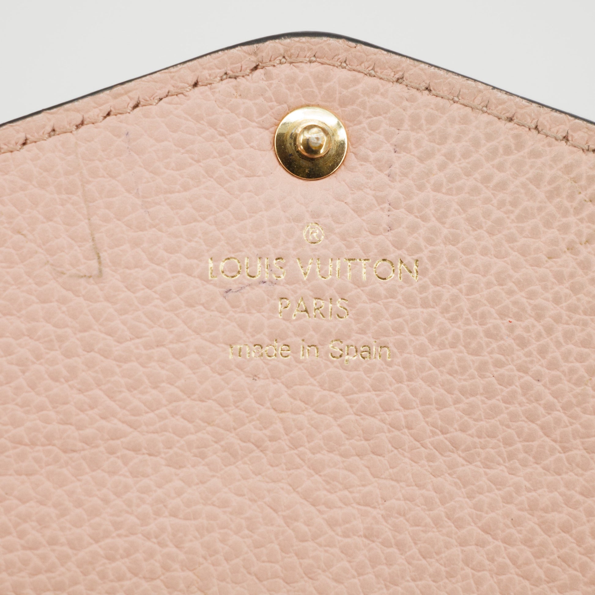 Louis Vuitton Pink Monogram Empreinte Portefeuille Sarah Wallet  #2650
