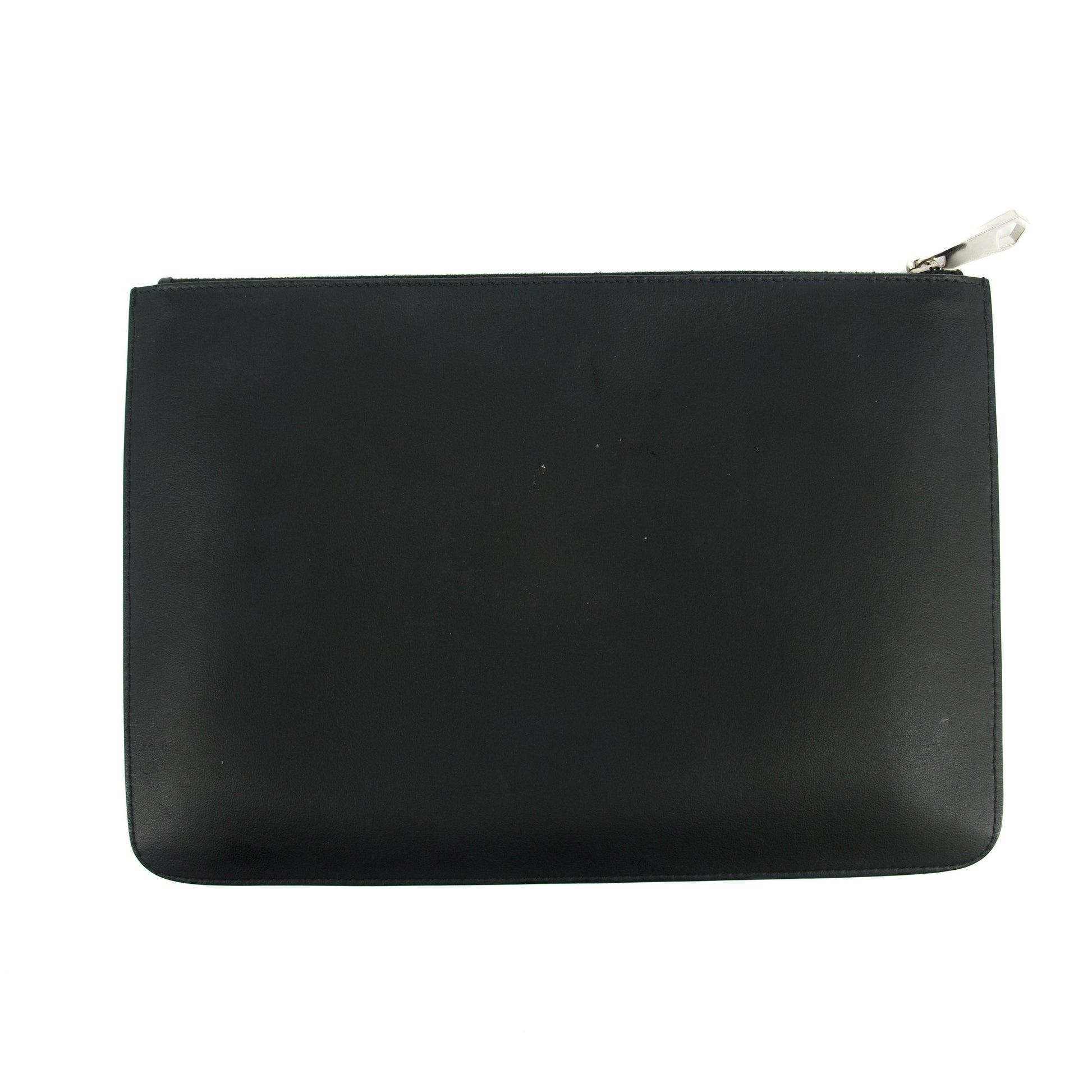 Givenchy Black Leather Star Clutch Bag #2661