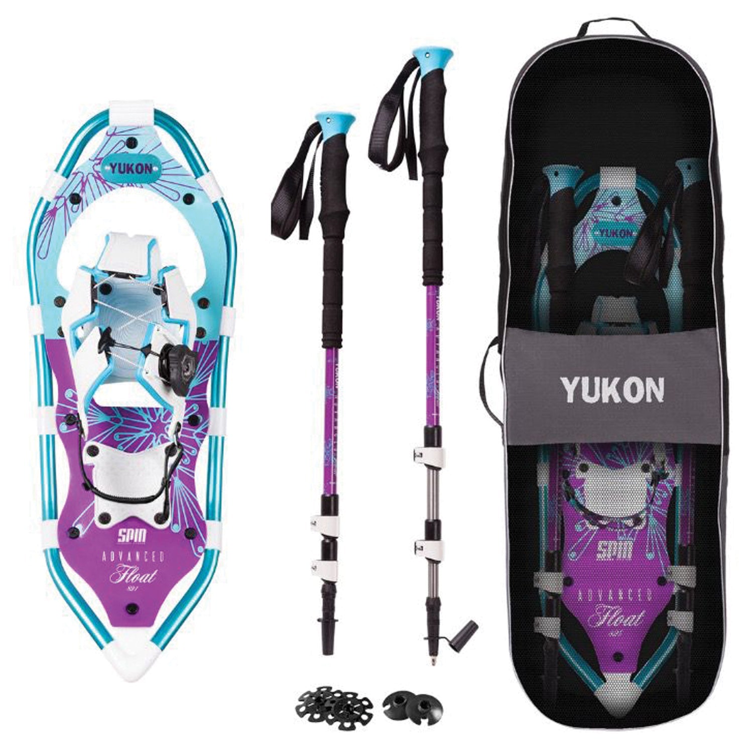 Yukon Charlie's Float Spin Women's Snowshoe Kit 8 X 21