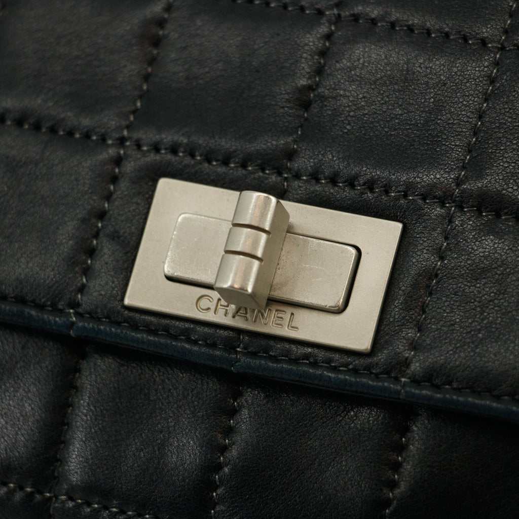 Chanel Chocolate Bar Flap Mademoiselle Black Shoulder Bag 6 Series #2705