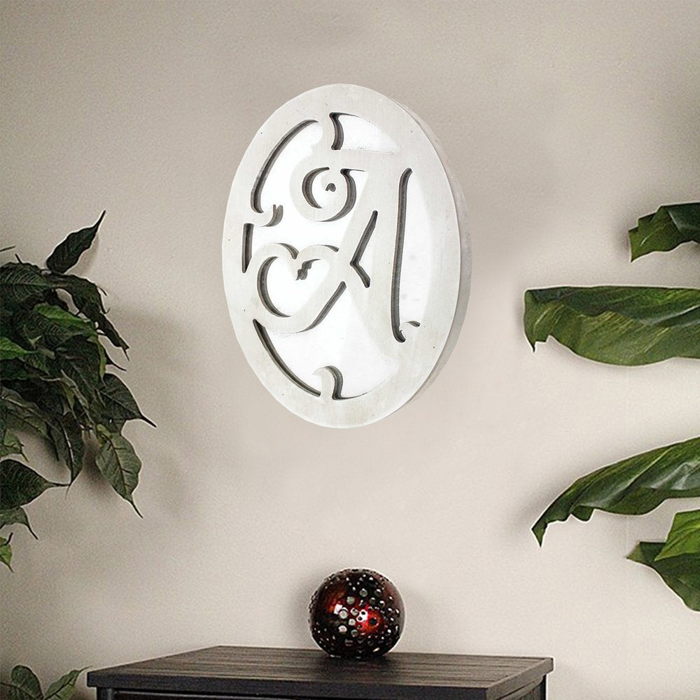 Yellow Wood Wall Decor