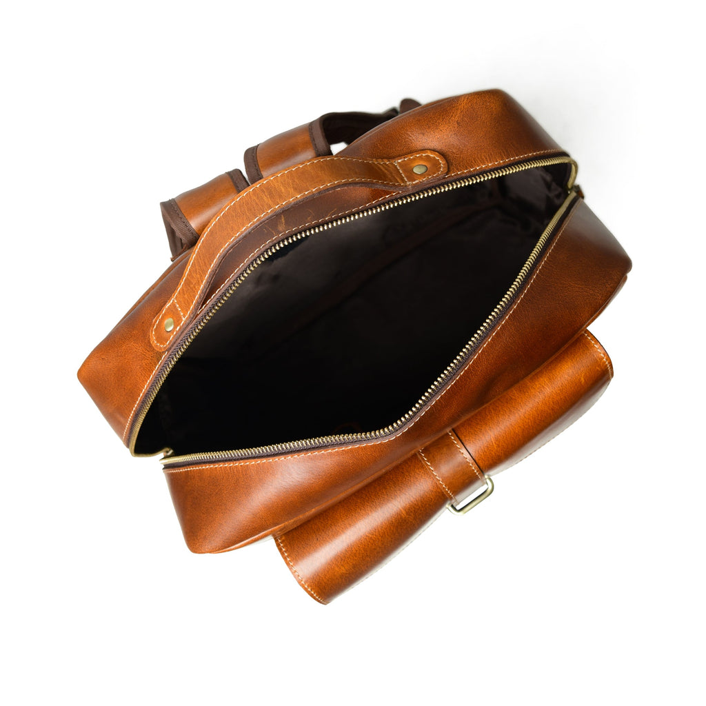 Tan Portland Laptop Backpack