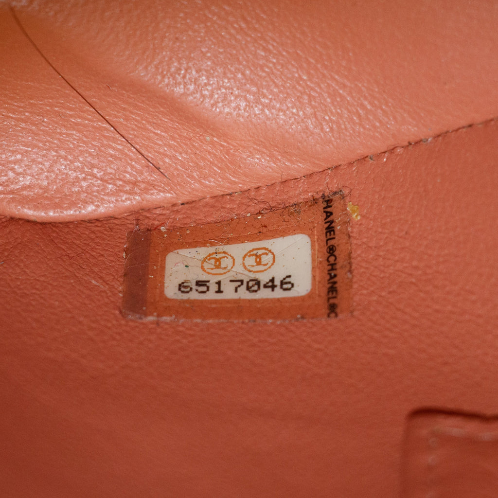 Chanel Patent Leather Orange Medallion Reprint Tote Bag 6 Series #2816