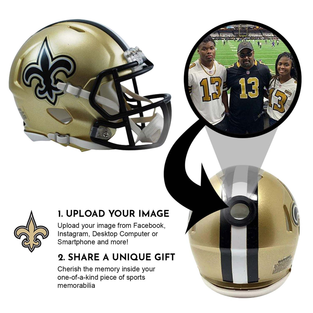 New Orleans Saints NFL Mini Helmet - Picture Inside