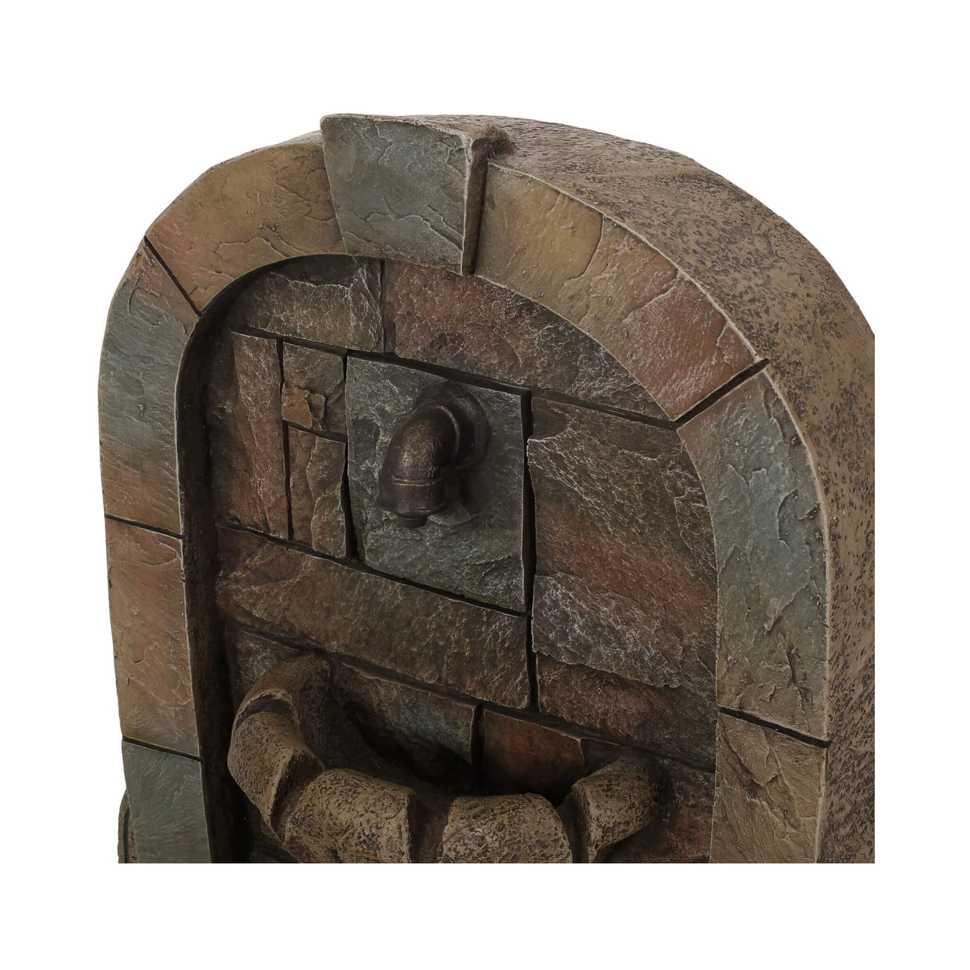 Alora 29-Inch Tall Outdoor Weather-Resistant Faux Stone Floor Fountain (SAK63421)