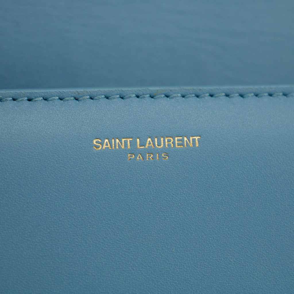 Saint Laurent Light Blue Betty Leather Crossbody Bag #2921