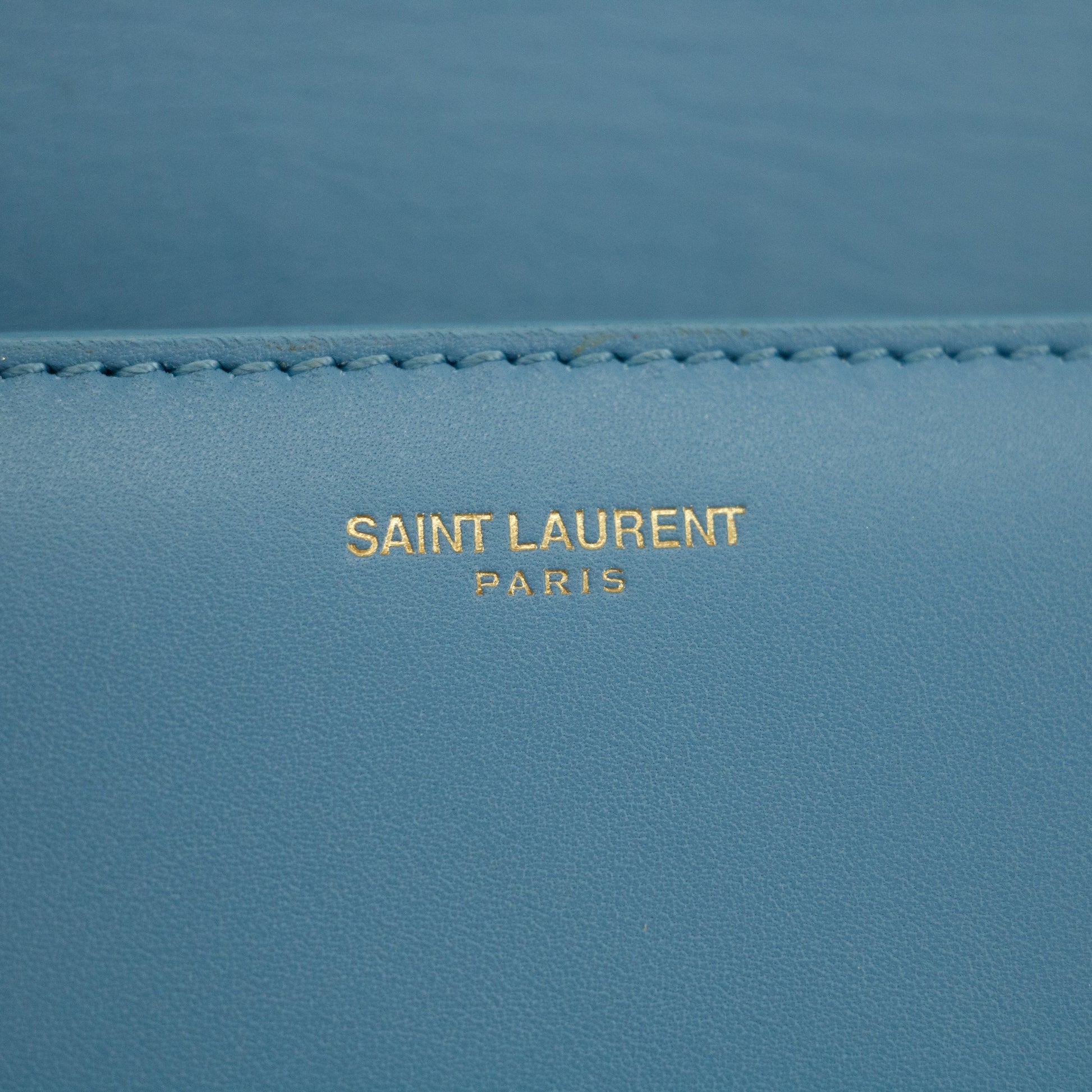 Saint Laurent Light Blue Betty Leather Crossbody Bag #2921