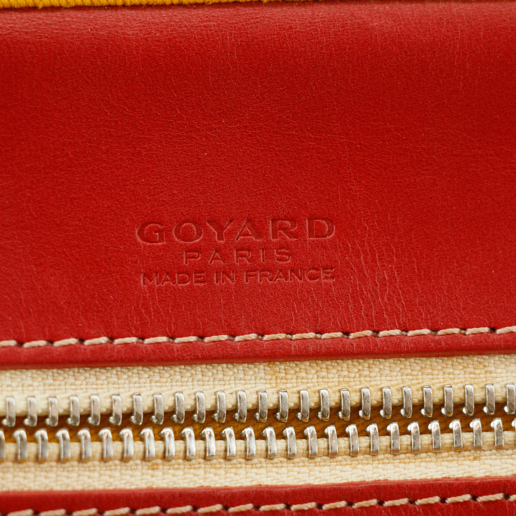 Goyard Red Ambassade MM Goyardine Tote Bag #2978