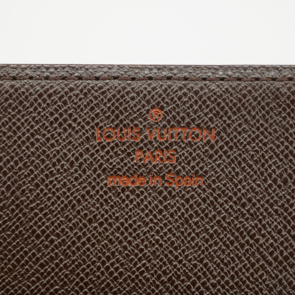 Louis Vuitton Damier Ebene Card Case Wallet #2990