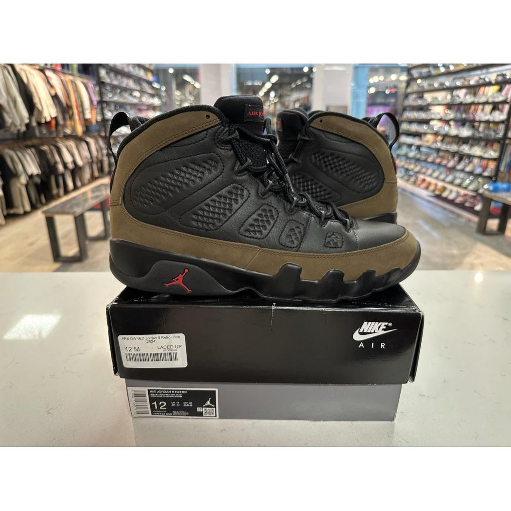 PRE OWNED Jordan 9 Retro Olive (2024)
