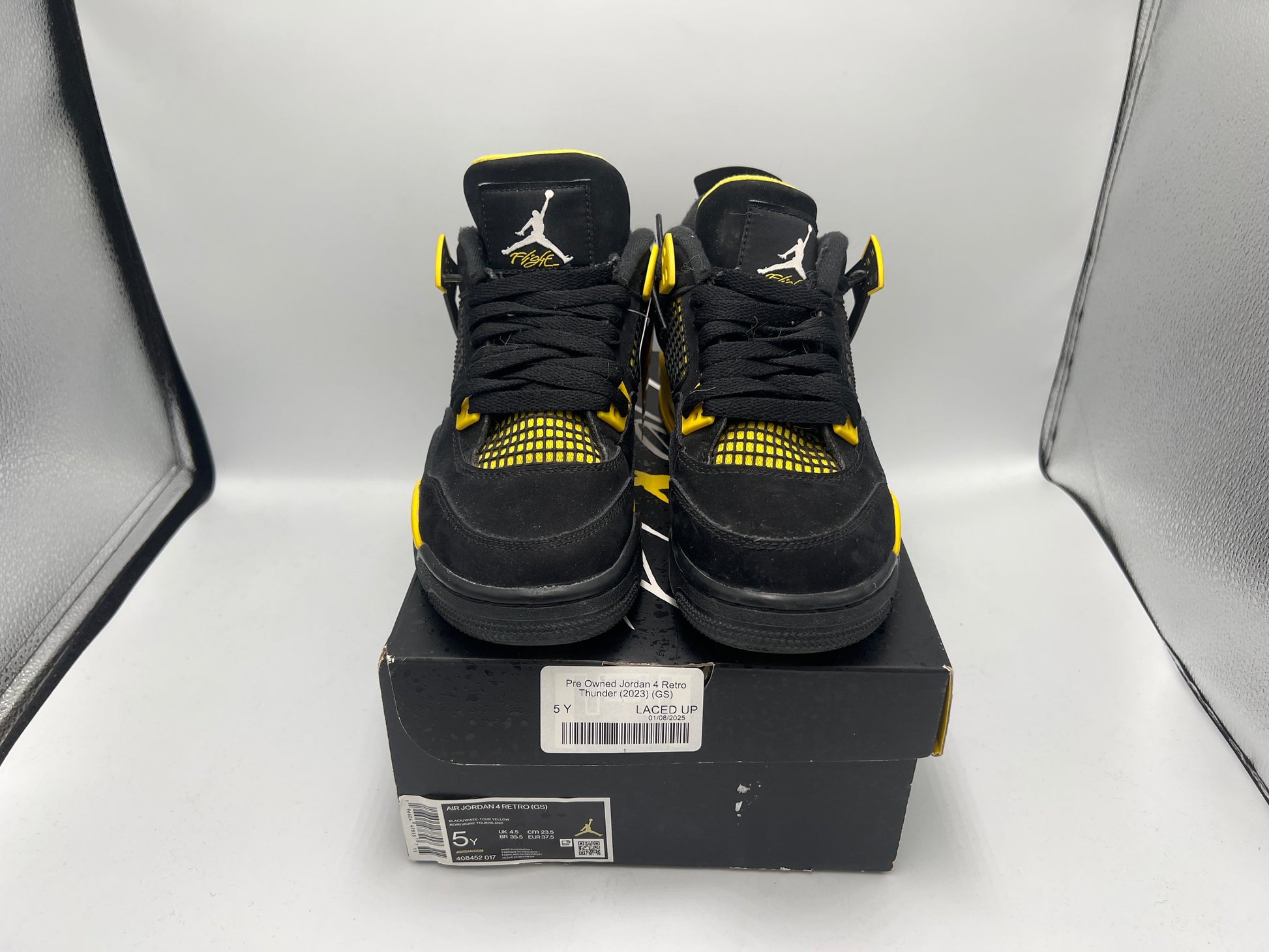 Pre Owned Jordan 4 Retro Thunder (2023) (GS)