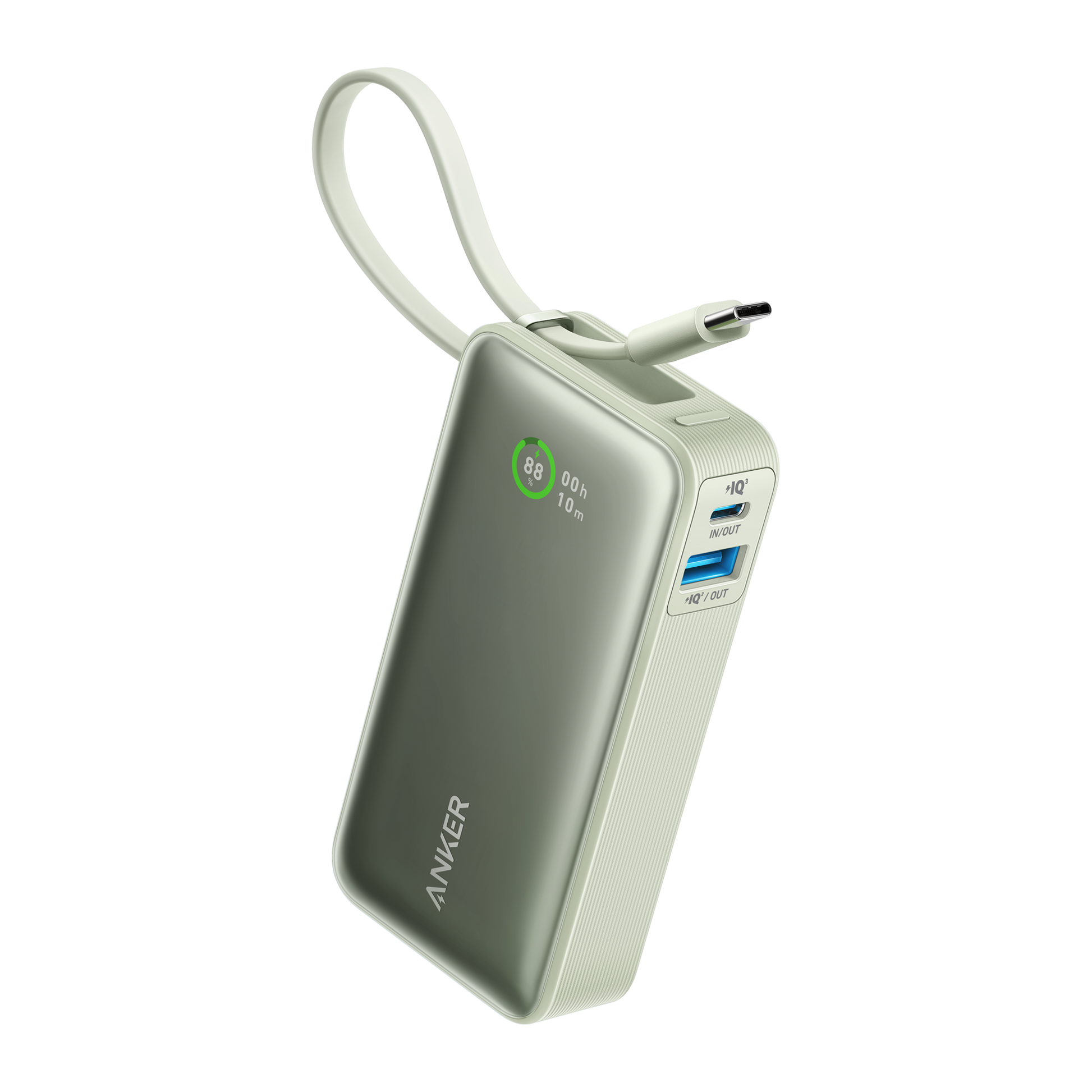 Anker Nano Power Bank (30W, Built-In USB-C Cable)