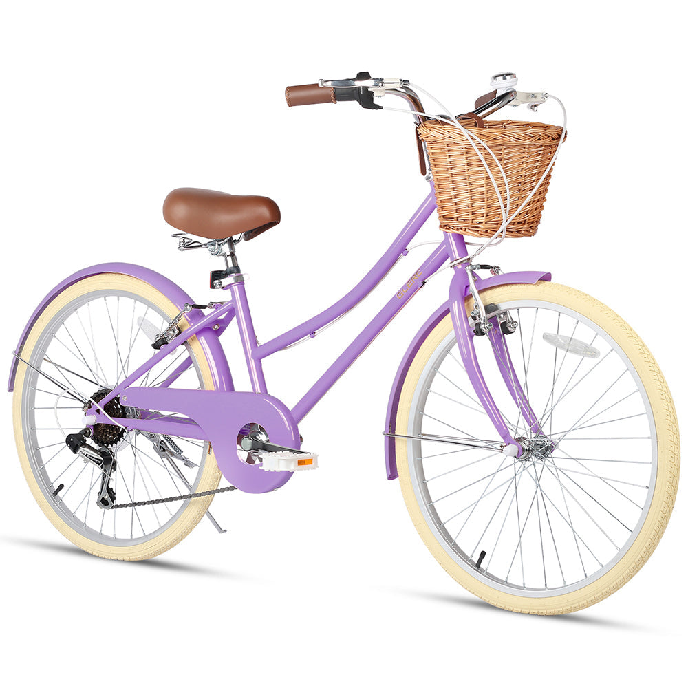Glerc 24" Beach Cruiser Bike Kids Hybrid Bike - Missy