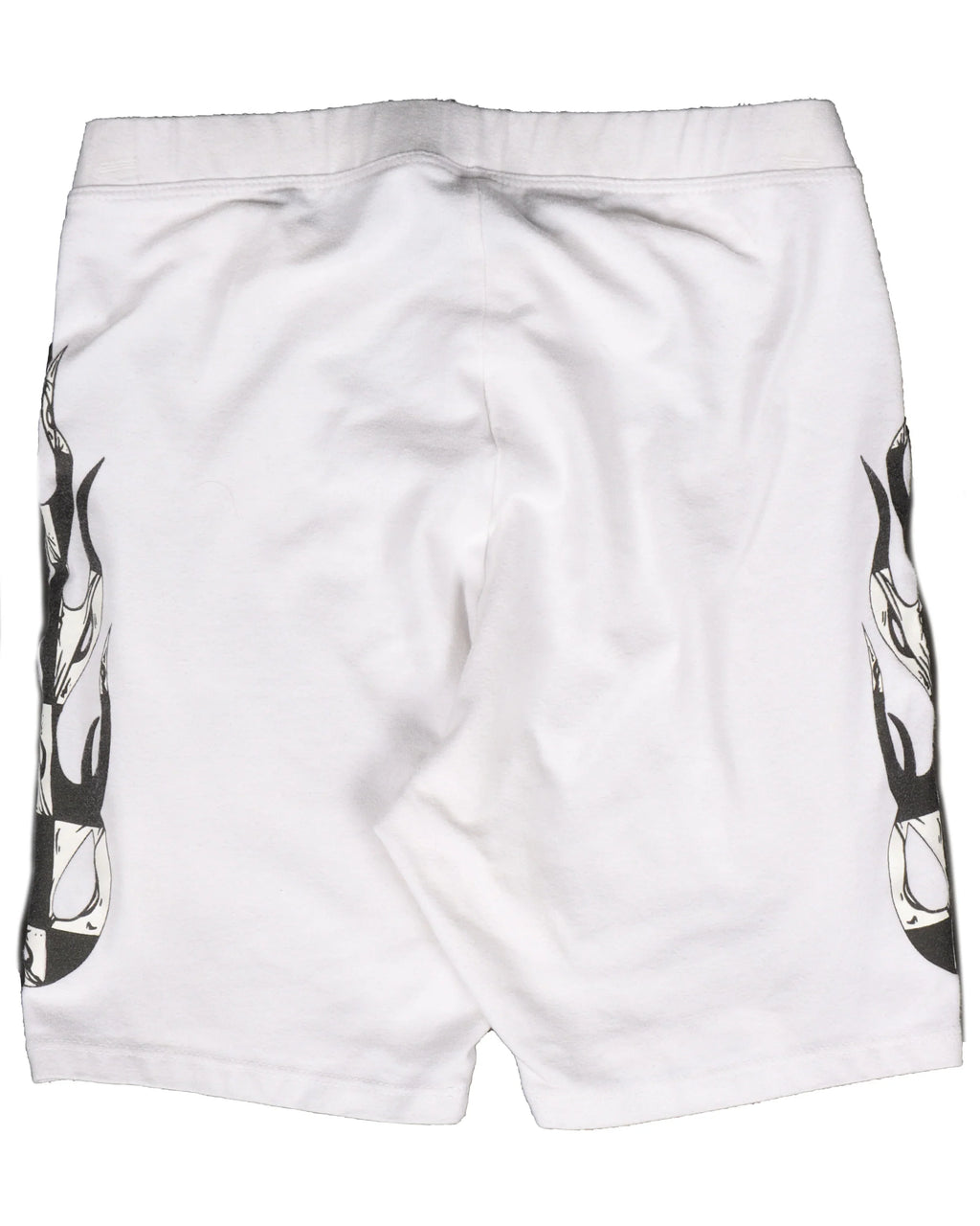 Chrome Hearts Matty Boy Flames Bike Shorts White