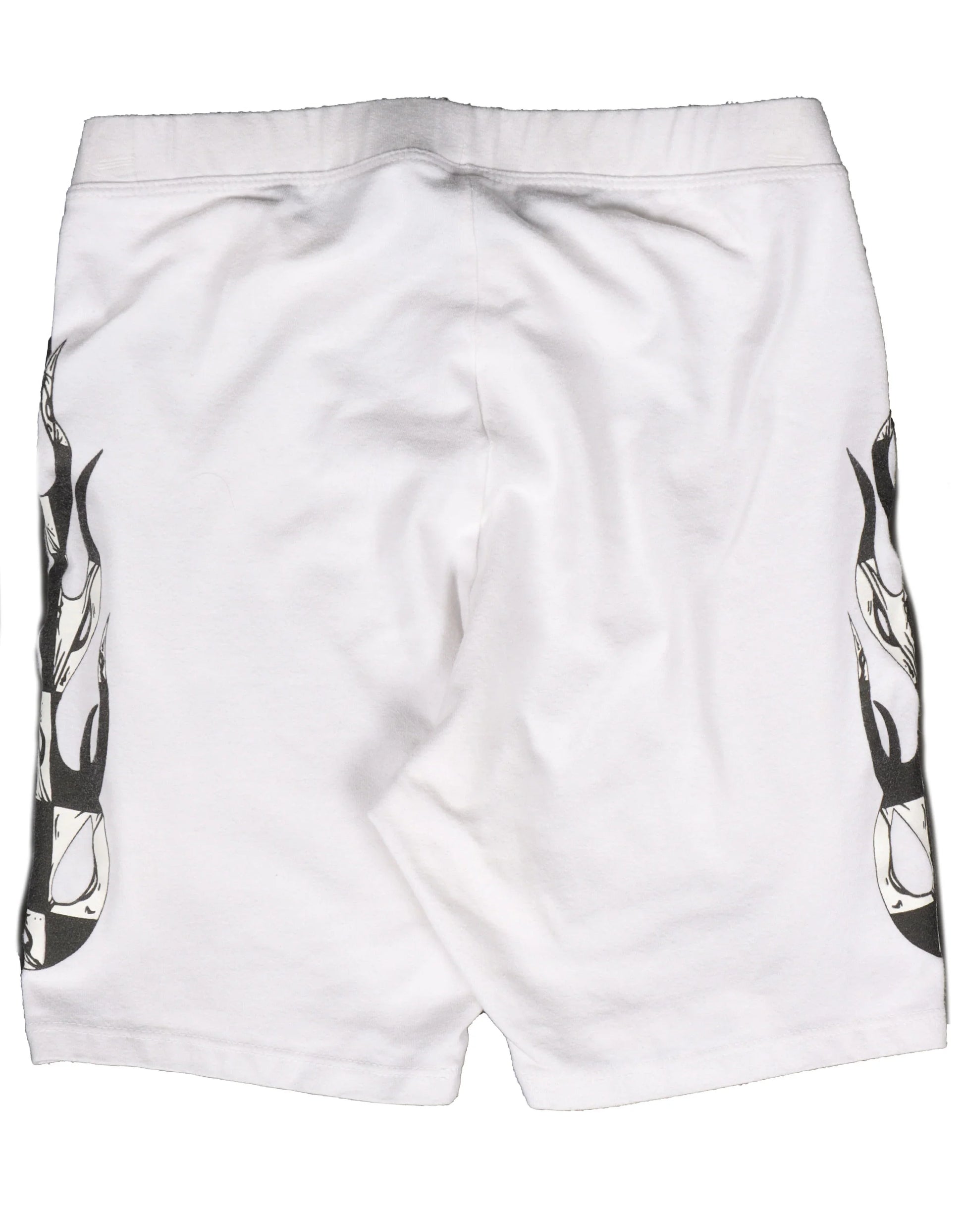 Chrome Hearts Matty Boy Flames Bike Shorts White