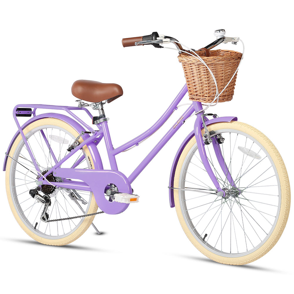 Glerc Best Beach Cruiser Hybrid Kids Bike 24" - Missy