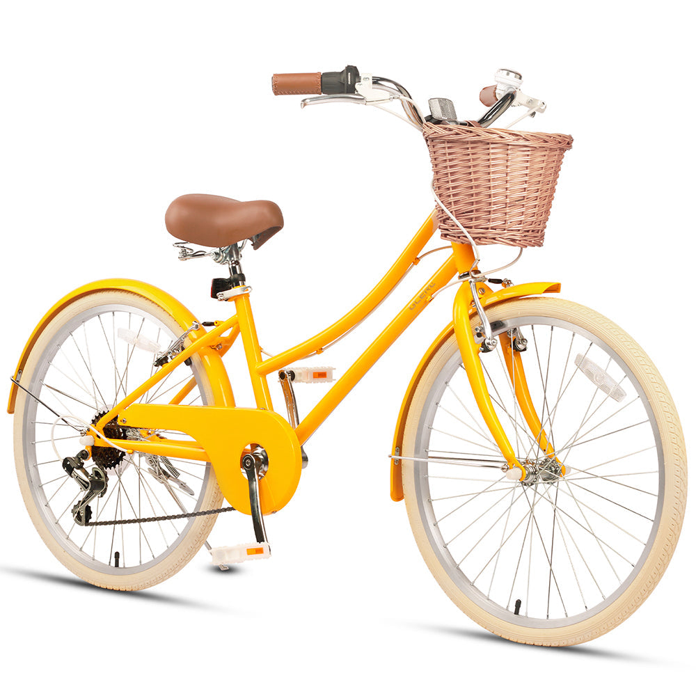 Glerc 24" Beach Cruiser Bike Kids Hybrid Bike - Missy