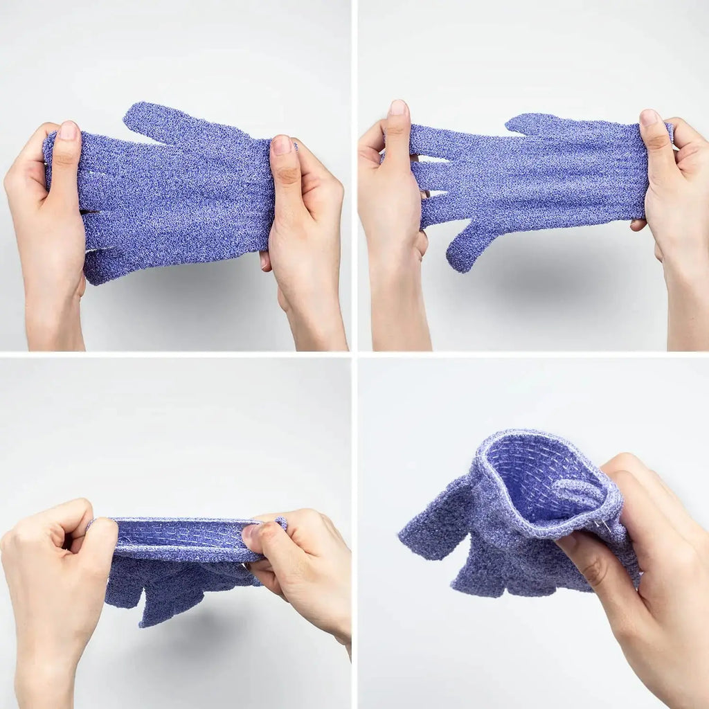 30 Pcs Exfoliating Shower Gloves – 15 Vibrant Colors, Deep Cleanse & Rejuvenate Skin