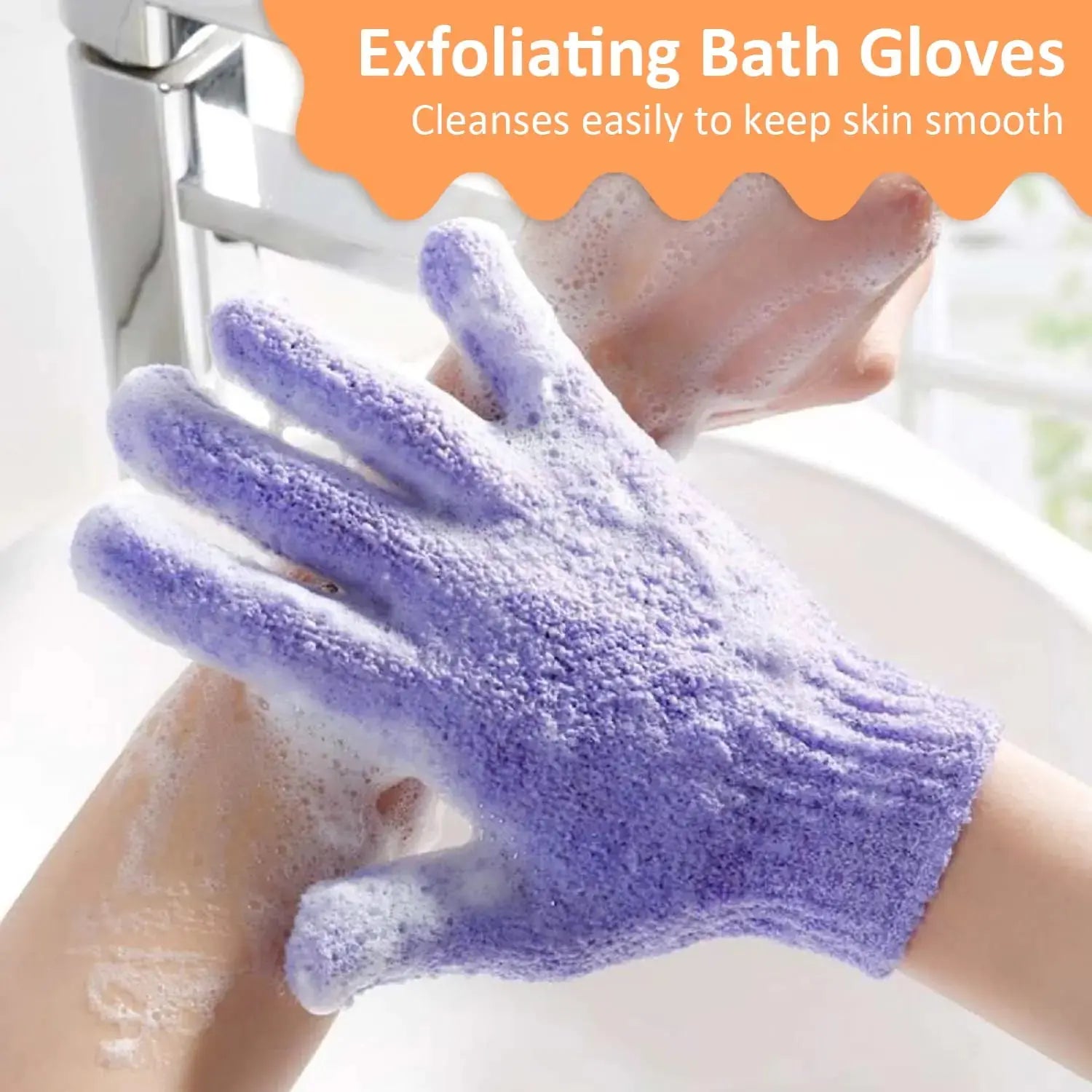 30 Pcs Exfoliating Shower Gloves – 15 Vibrant Colors, Deep Cleanse & Rejuvenate Skin