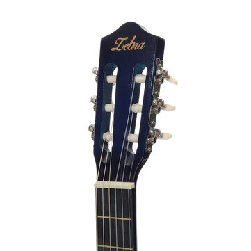 Zebra 39 Inch Classical Guitar Kit With 6 Strings Gig bag Tuner Picks Strap for Beginners Adults Kids Birthday Gift
