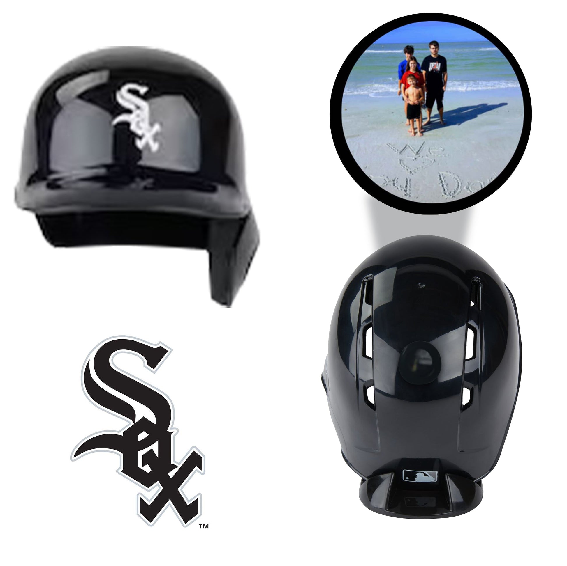 Chicago White Sox MLB Collectible Mini Batting Helmet