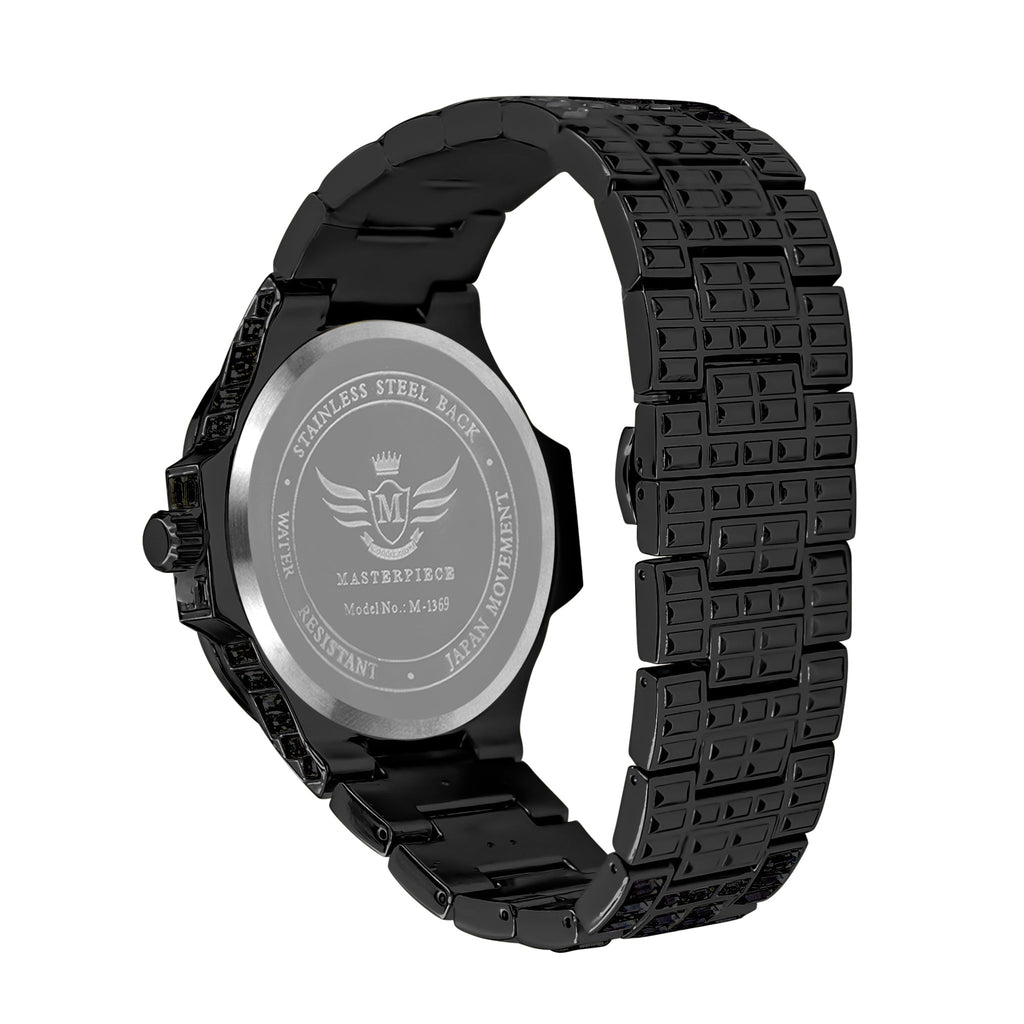 30mm CZ Hip Hop Bling Watch Iced Alloy Bracelet Baguette