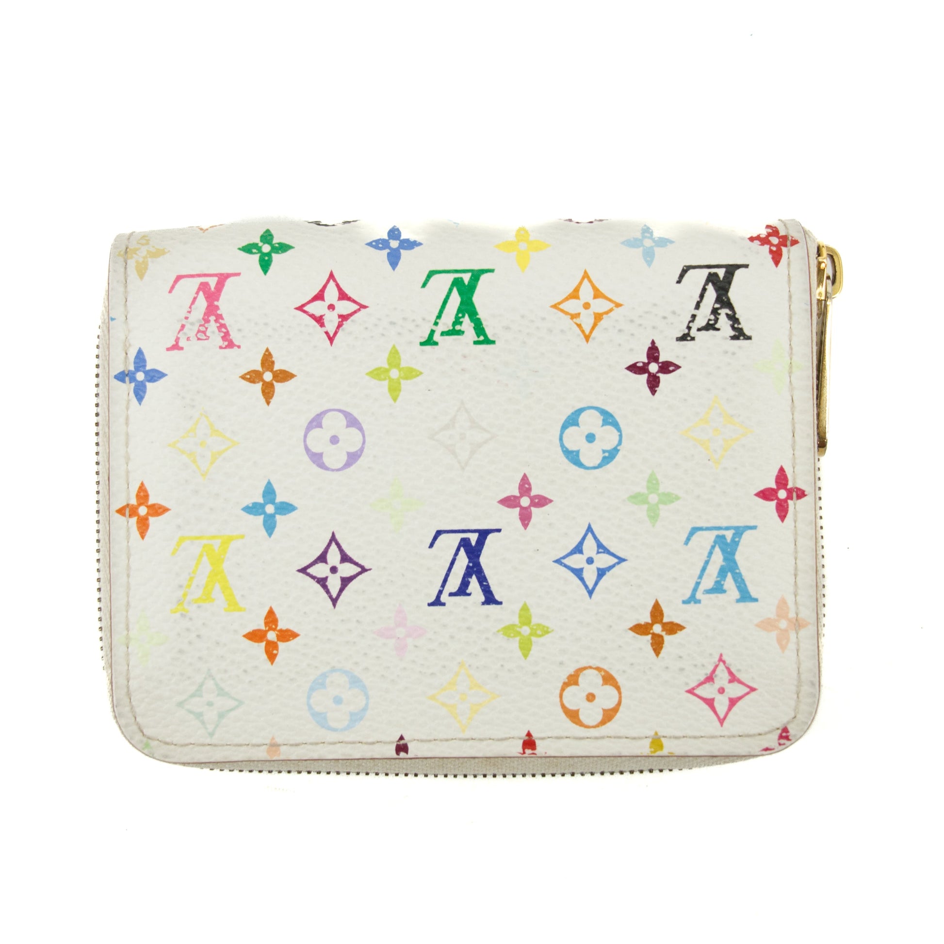 Louis Vuitton Canvas Multicolor Compact Zip Around Wallet  #3101