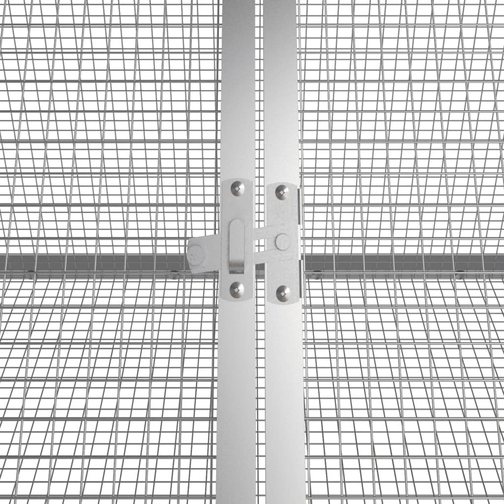 Rabbit Cage Anthracite Galvanized Steel Large Durable