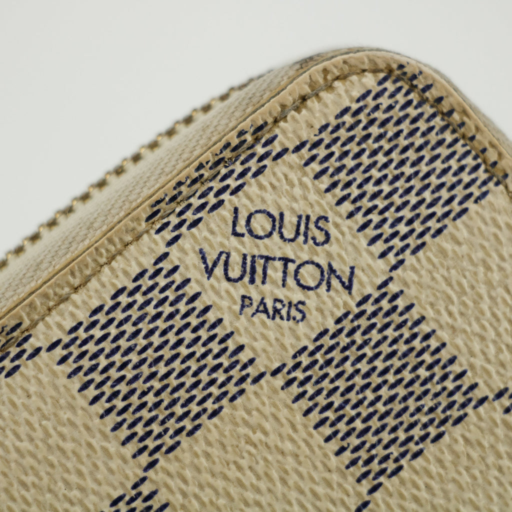 Louis Vuitton Damier Azur Zippy Organizer Wallet #3119
