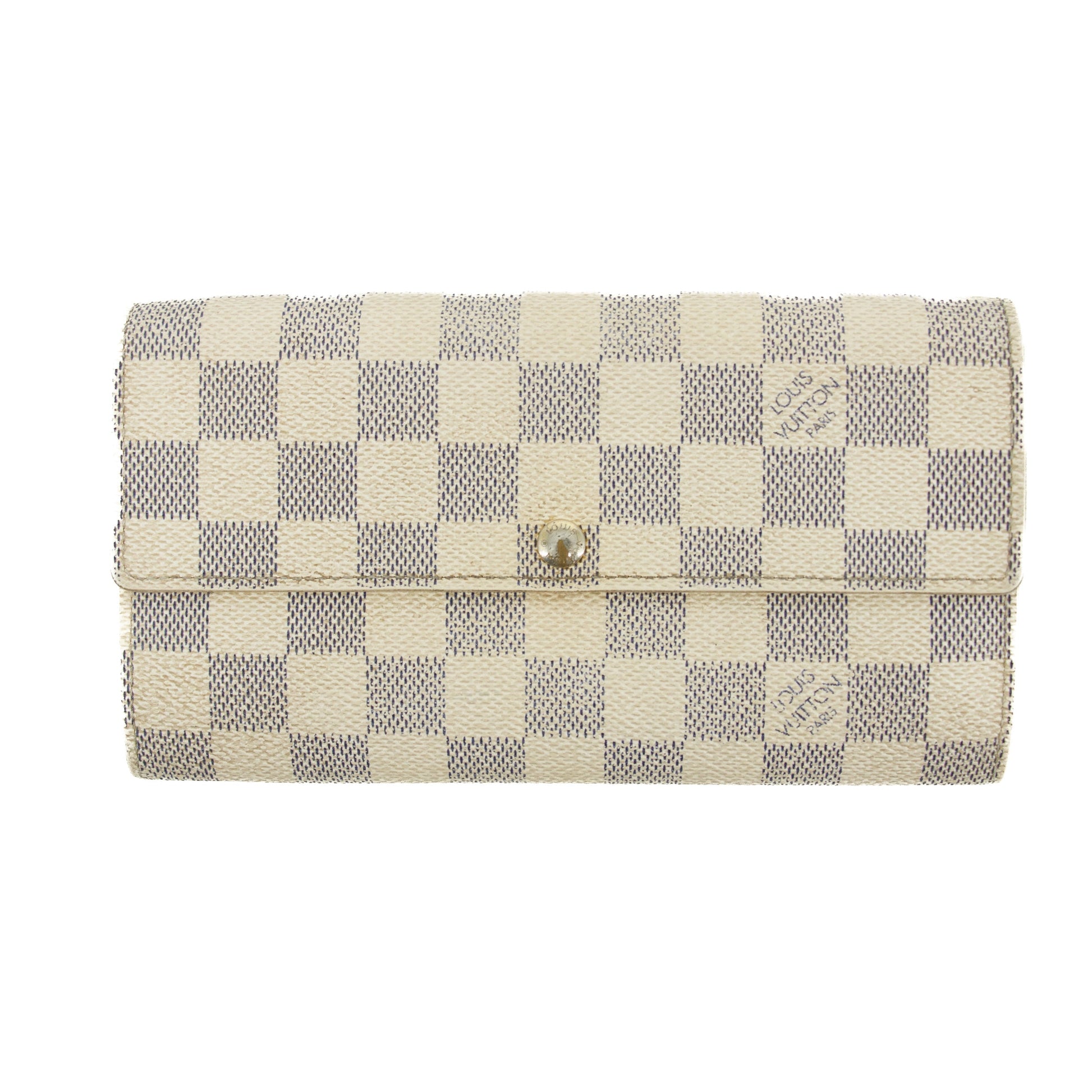 Louis Vuitton Damier Azur Portefeuille Sarah Wallet #3132