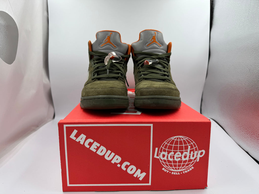 PRE OWNED Jordan 5 Retro Olive (2024) No Box