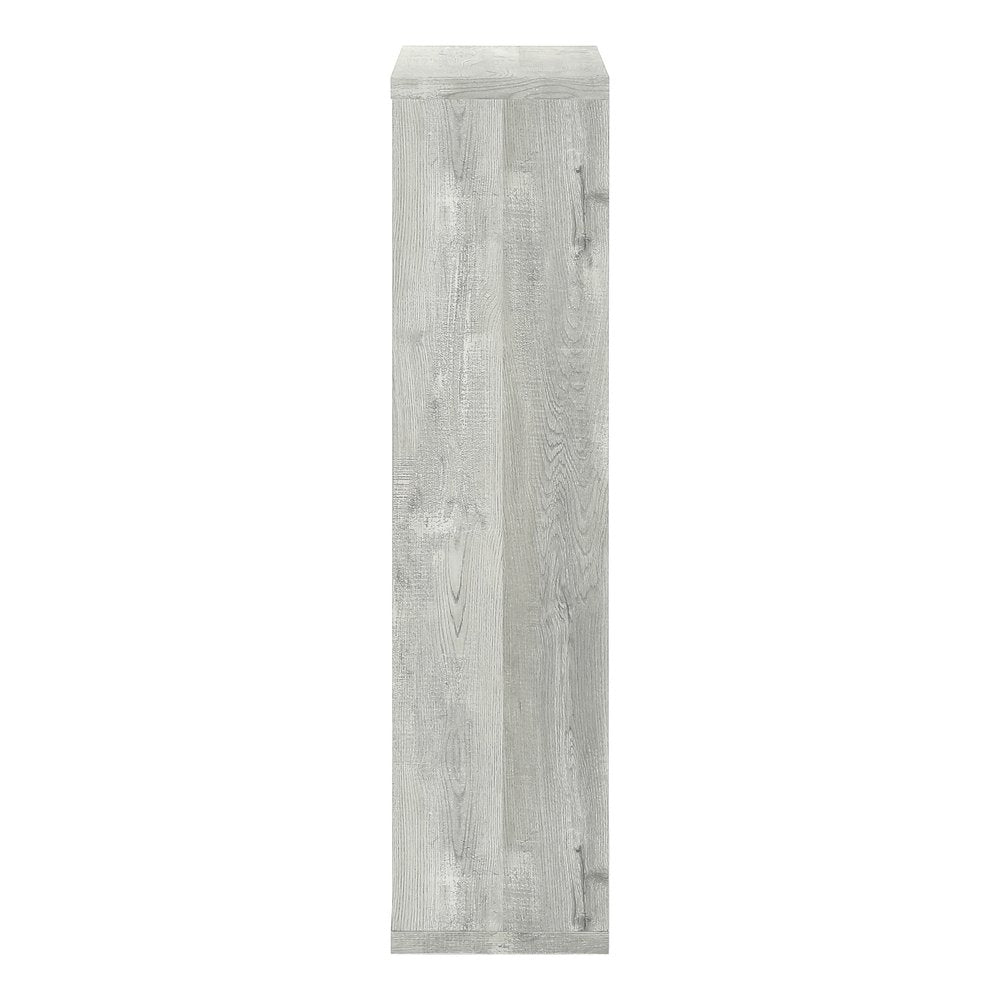 White Wood Adjustable Four Tier Bookcase