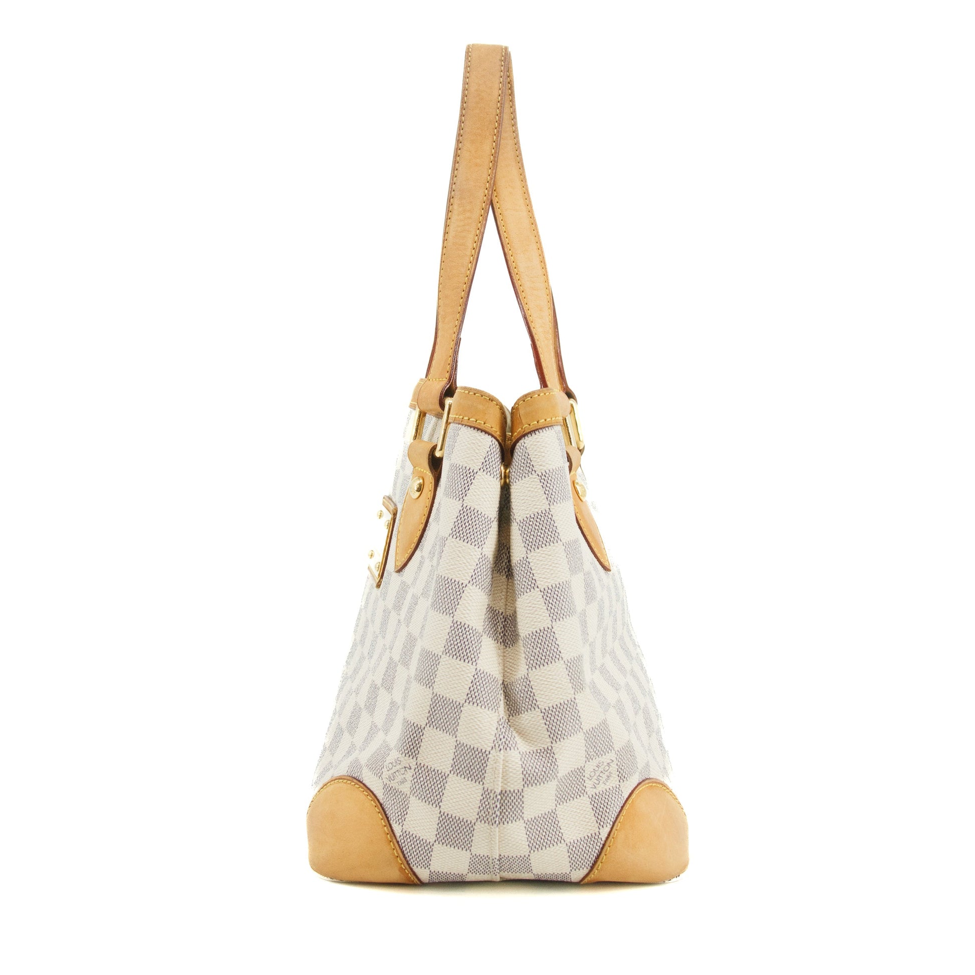 Louis Vuitton Damier Azur Hampstead Shoulder Bag White #3373