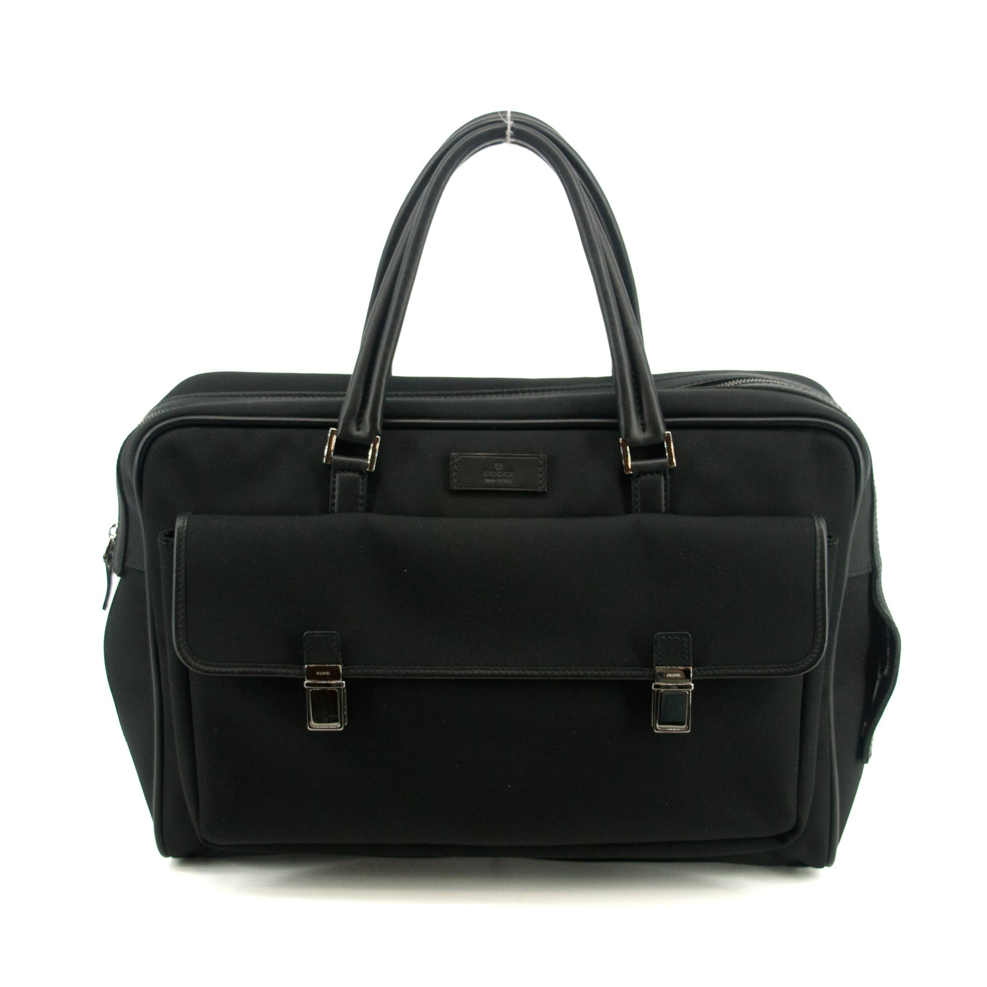 Gucci Black Canvas Breifcase Business Bag #3401