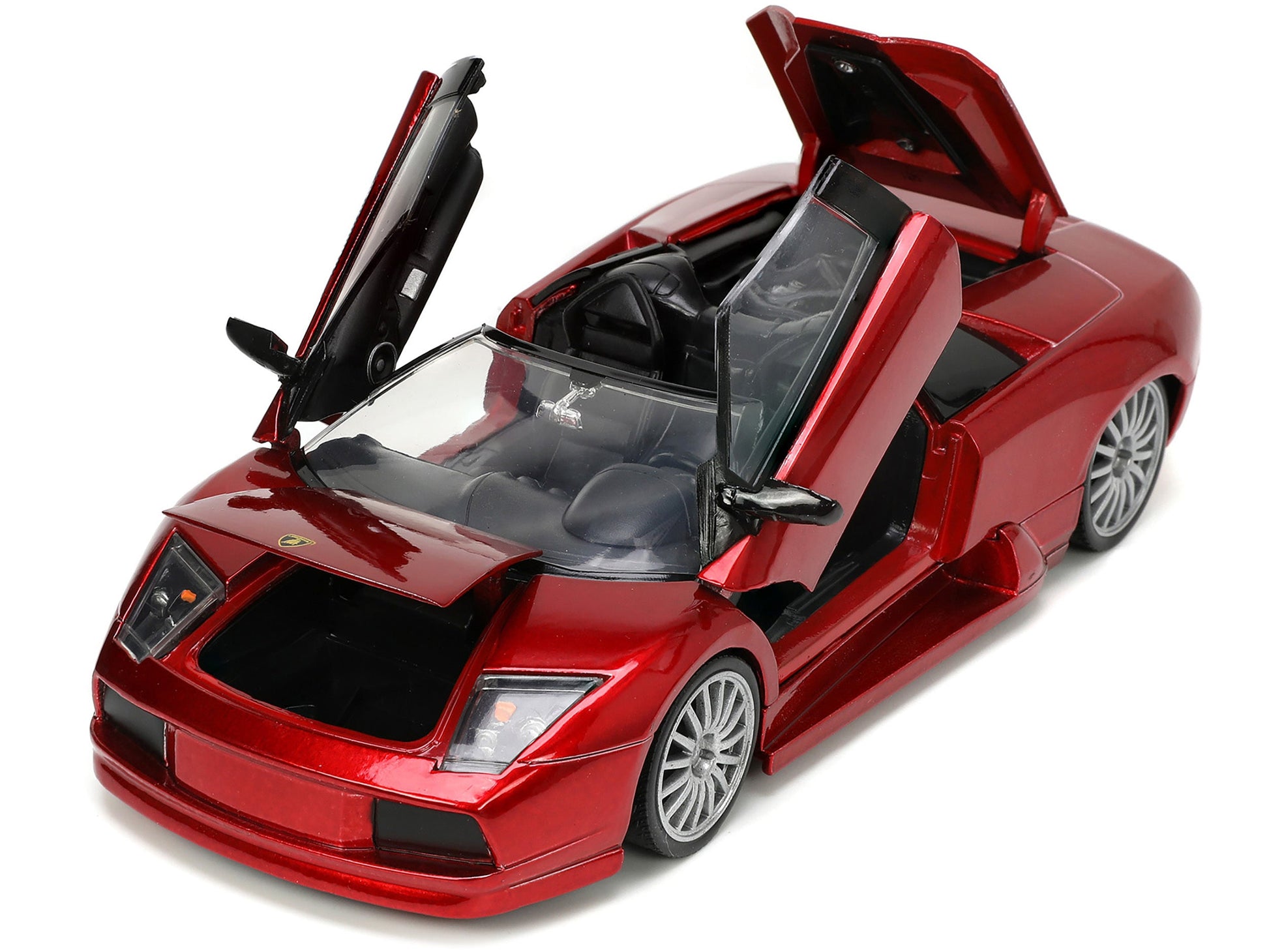 Lamborghini Murcielago Roadster Red Metallic "Hyper-Spec" Series 1/24 Diecast Model Car by Jada