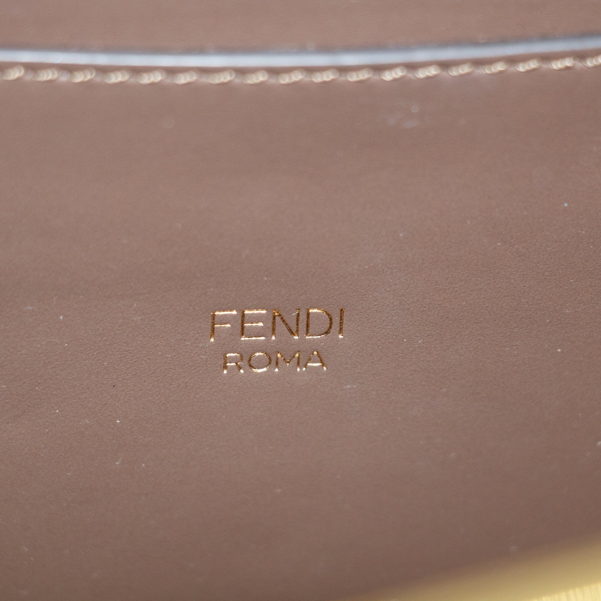Fendi Vitello King Small Fendi Way Maya 2Way Shoulder Bag Brown #3447