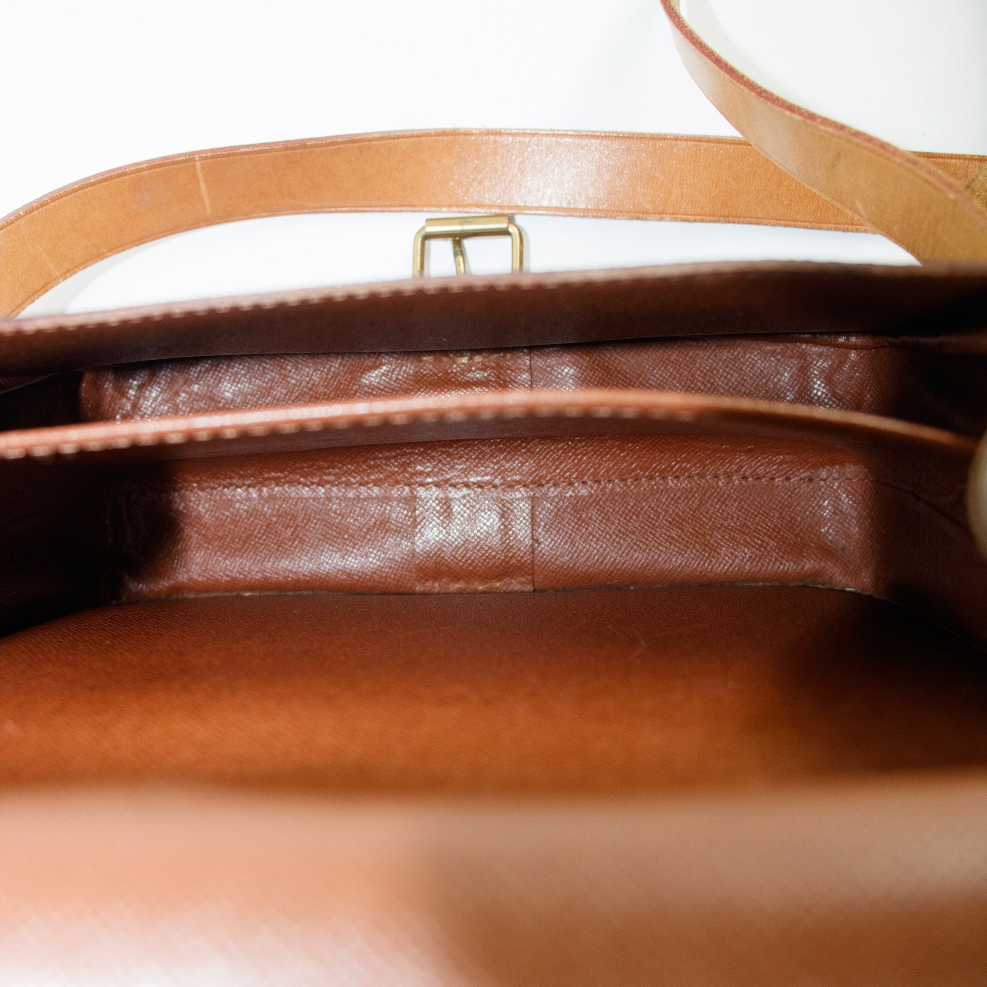 Louis Vuitton Monogram Canvas Brown Cartouchiere MM Shoulder Bag #3464
