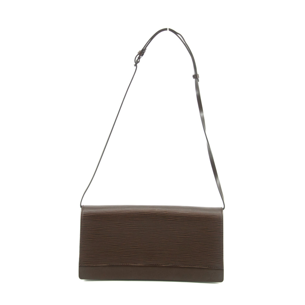 Louis Vuitton Brown Epi Leather Moka Honfleaur Shoulder Bag #3469