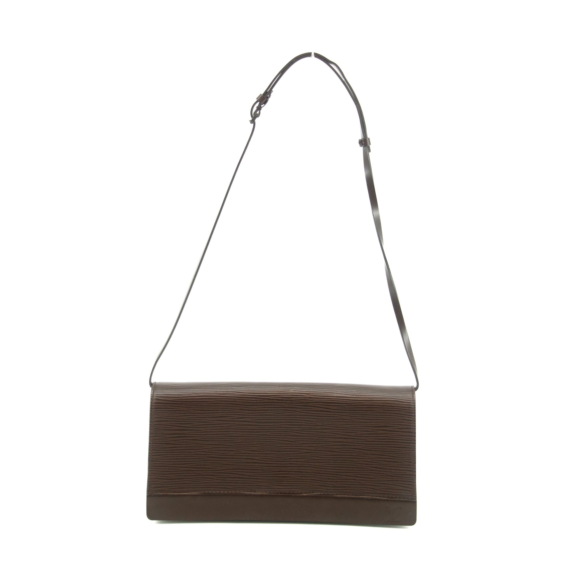 Louis Vuitton Brown Epi Leather Moka Honfleaur Shoulder Bag #3469
