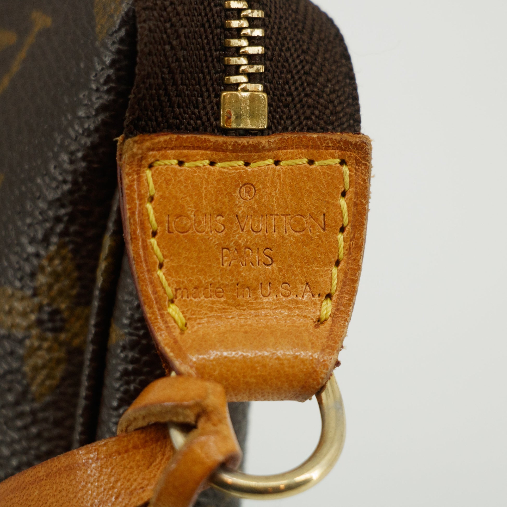 Louis Vuitton Monogram Canvas Brown Pochette Accessories Shoulder Bag #3475