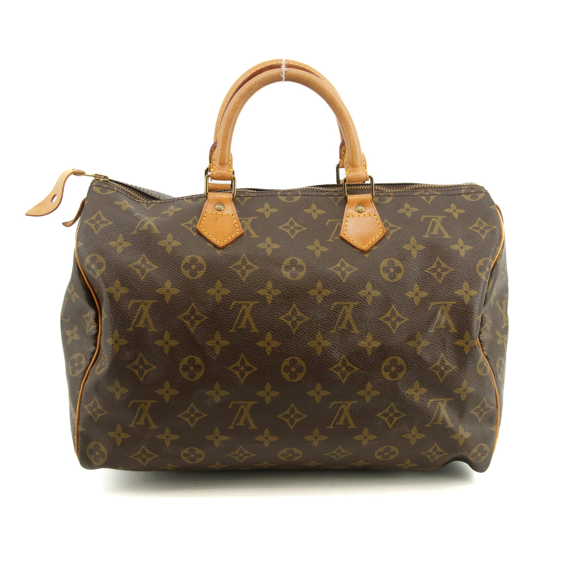 Louis Vuitton Monogram Canvas Brown Speedy 35 Handbag #3500