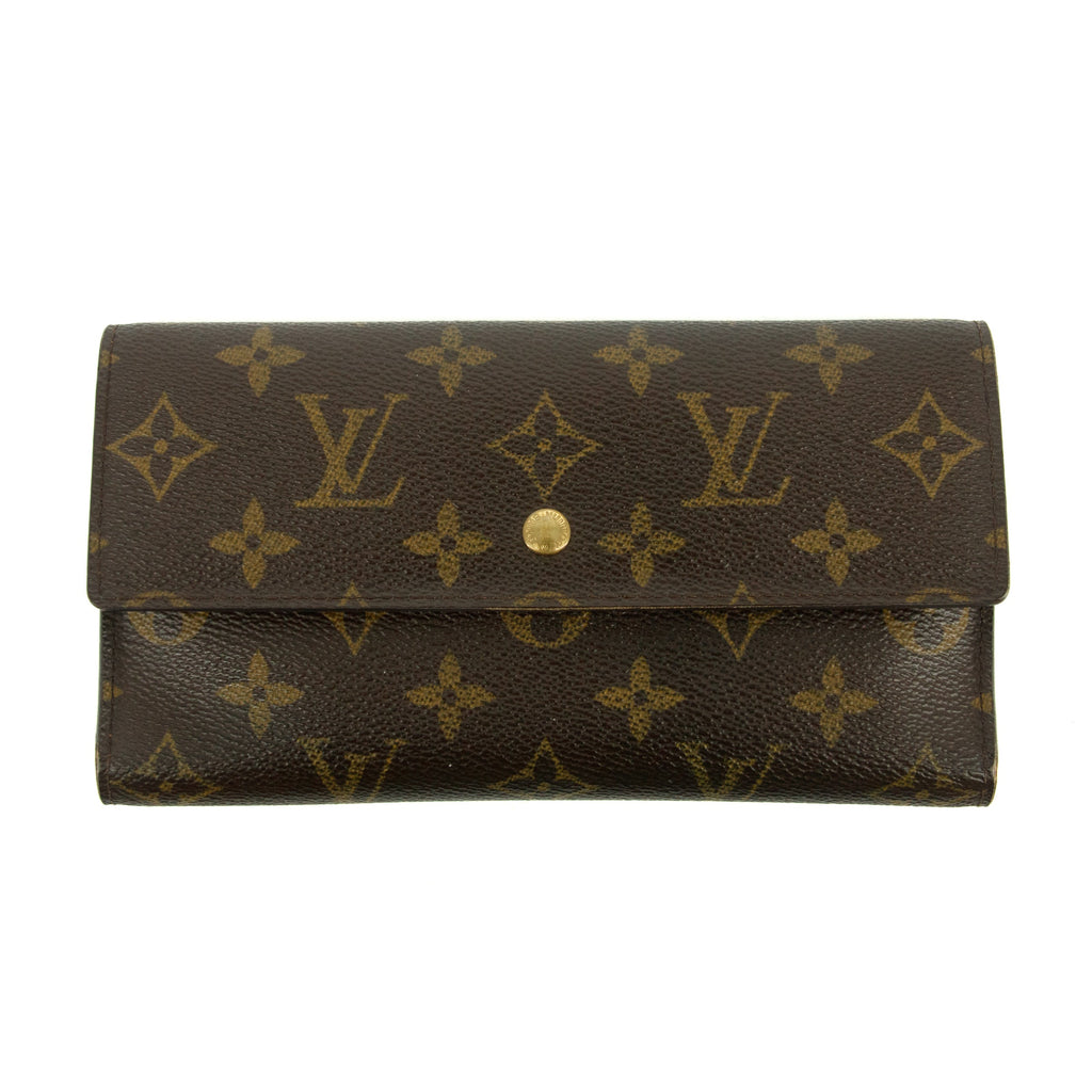 Louis Vuitton Monogram Canvas Brown International Long Wallet #3501